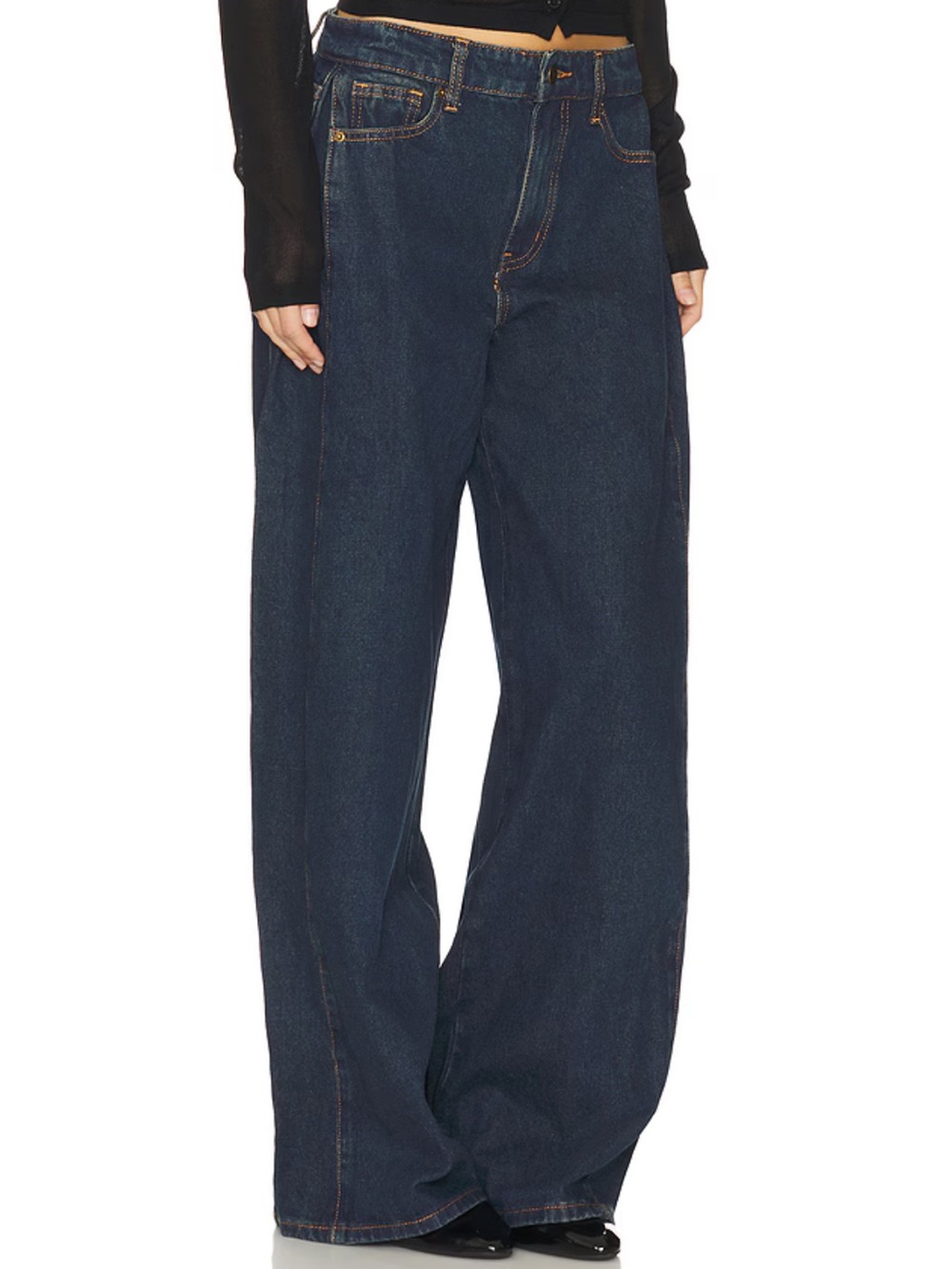 Lioness Westwood Wide Leg Jeans in Indigo Size Small NEW NWT
